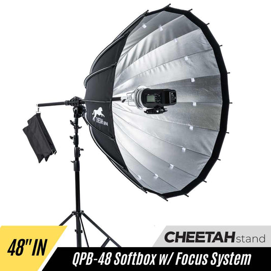 Cheetah Stand QPB-48 with Focusing System Softbox