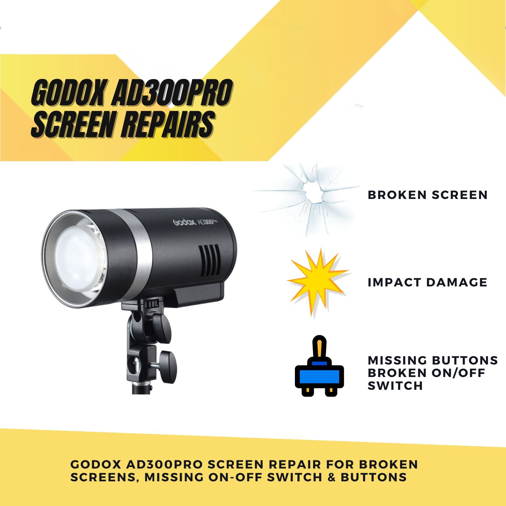 Repair Godox AD200 / AD200PR0 - Drop / Water Damage Or E1-E9 Errors
