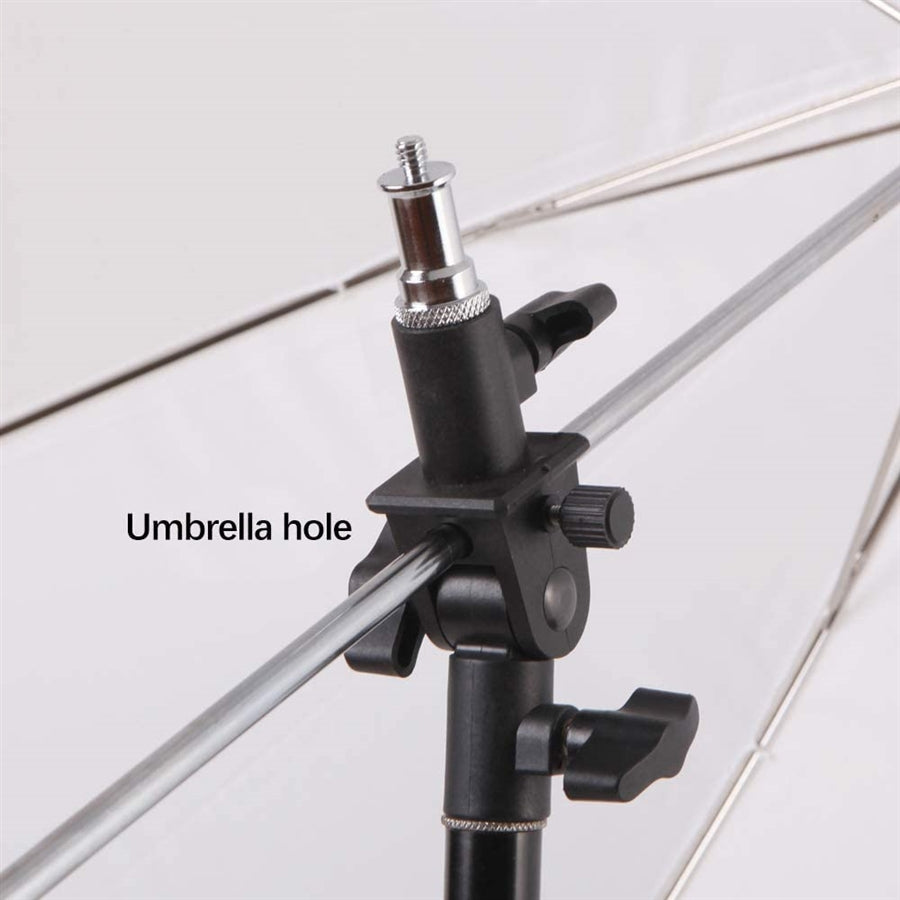 Camera Flash Swivel Mount Bracket With Umbrella Mount
