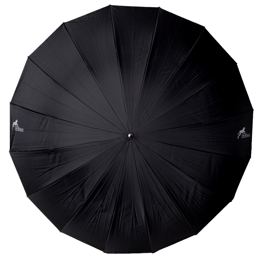 Cheetahstand DP-65PS Pebble Silver Umbrella Back Angle Direct