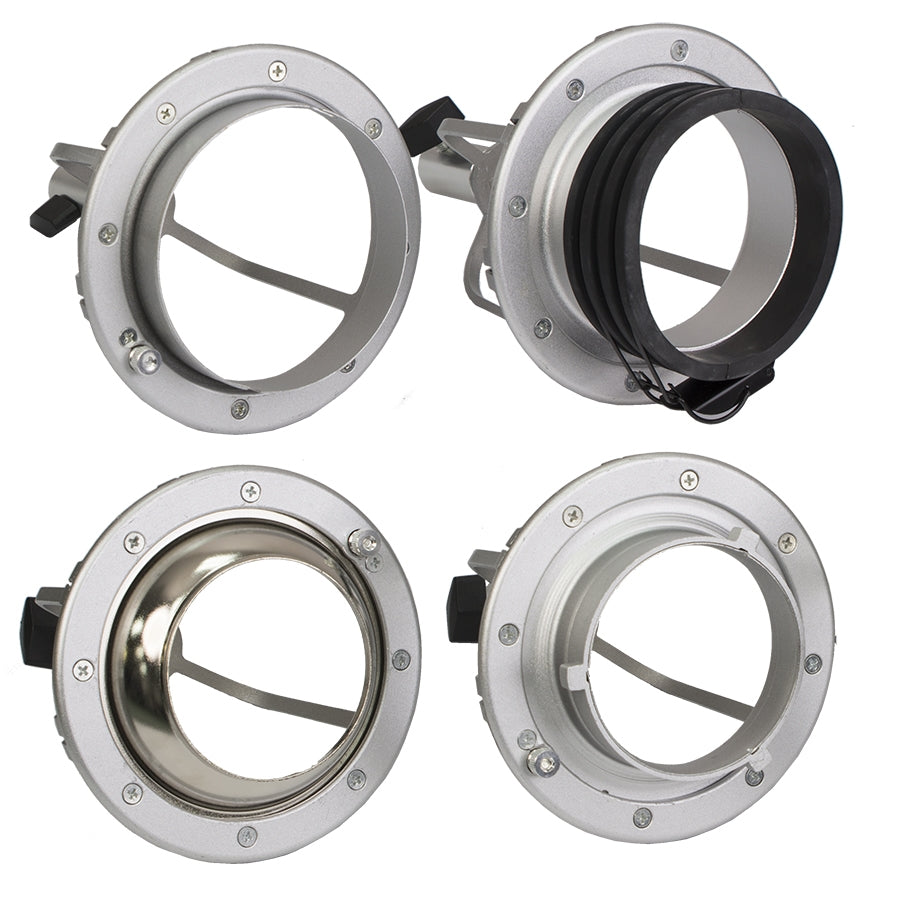 Cheetahstand Focusing System MKII Speed Ring Mounting Options for Elinchrome, Profoto Clamp, Alienbee and Bowens