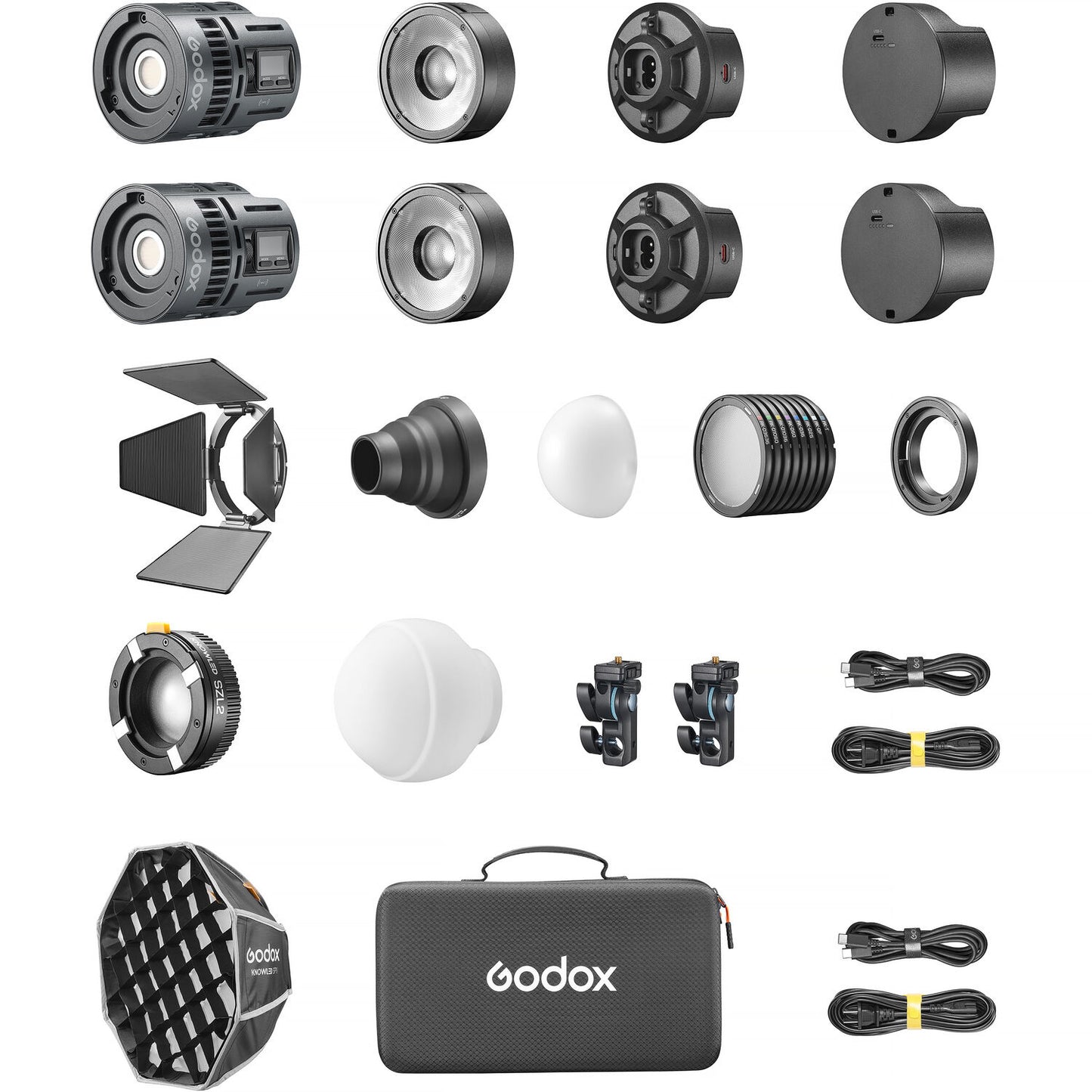 Godox RS60R RGB LED Monolight (2 Light Kit)