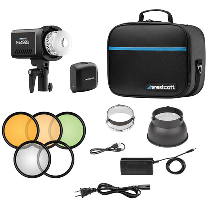 Westcott FJ400 II Touchscreen Strobe with FJ Pro AC/DC Battery (400Ws)