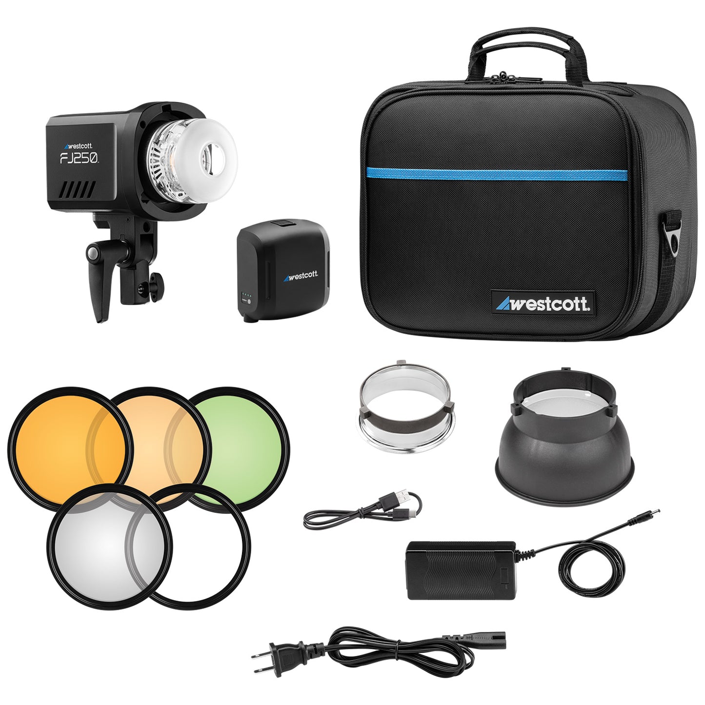 Westcott FJ250 Touchscreen Strobe with FJ Pro AC/DC Battery (250Ws)