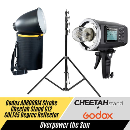 Godox AD600BM + Cheetah Stand Colt 45 w/ case + C12