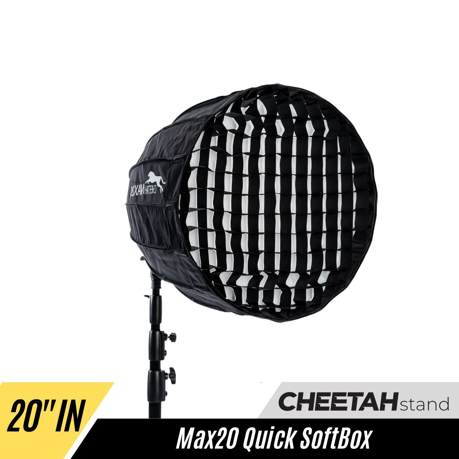 FEATHER CLOTH SETUP 未使用 MAX20 Softbox – Cheetah Stand