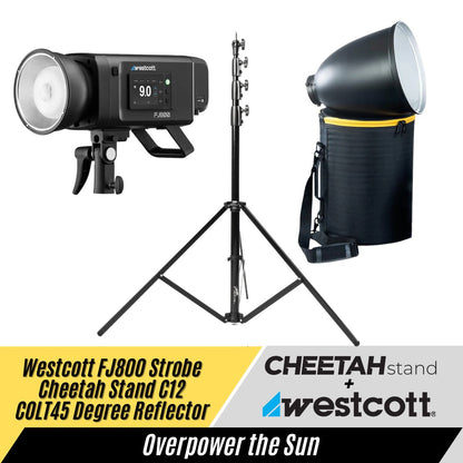 Westcott FJ800 + Cheetah Stand Colt 45 w/ case + C12