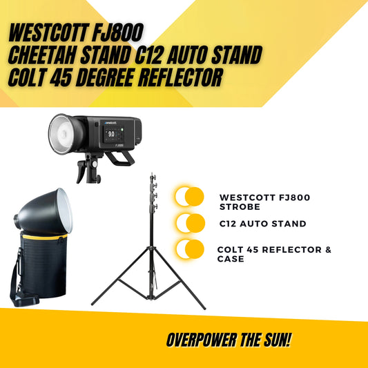 Westcott FJ800 + Cheetah Stand Colt 45 w/ case + C12