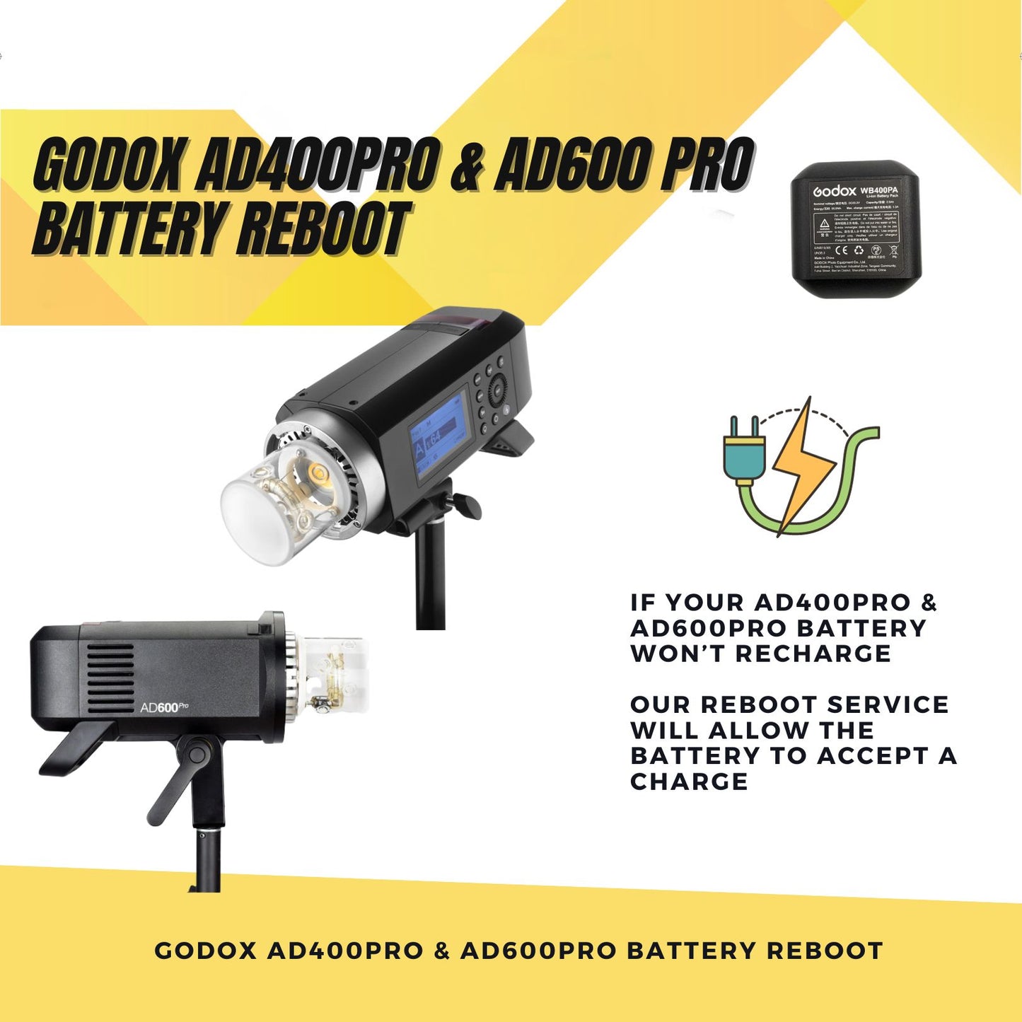 Godox AD400Pro & AD600Pro - Battery Reboot