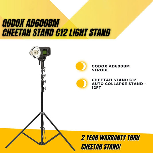 Godox AD600 Wireless Strobe with Cheetah Stand C12 Combo