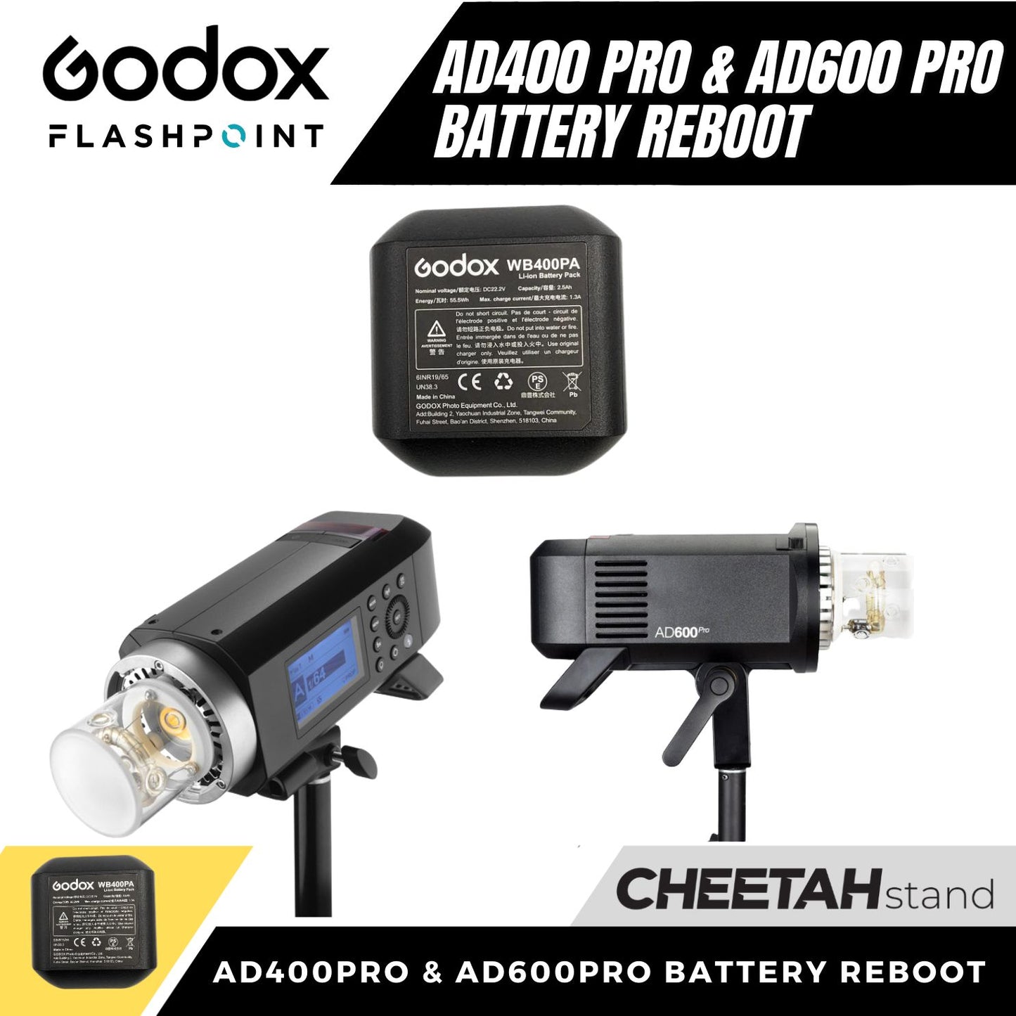 Godox AD400Pro & AD600Pro - Battery Reboot