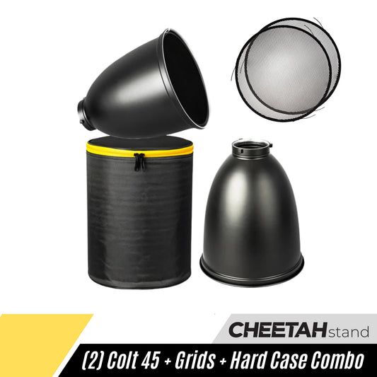 (2) Double Colt 45 Long Throws +  Grids + Hard Case Combo