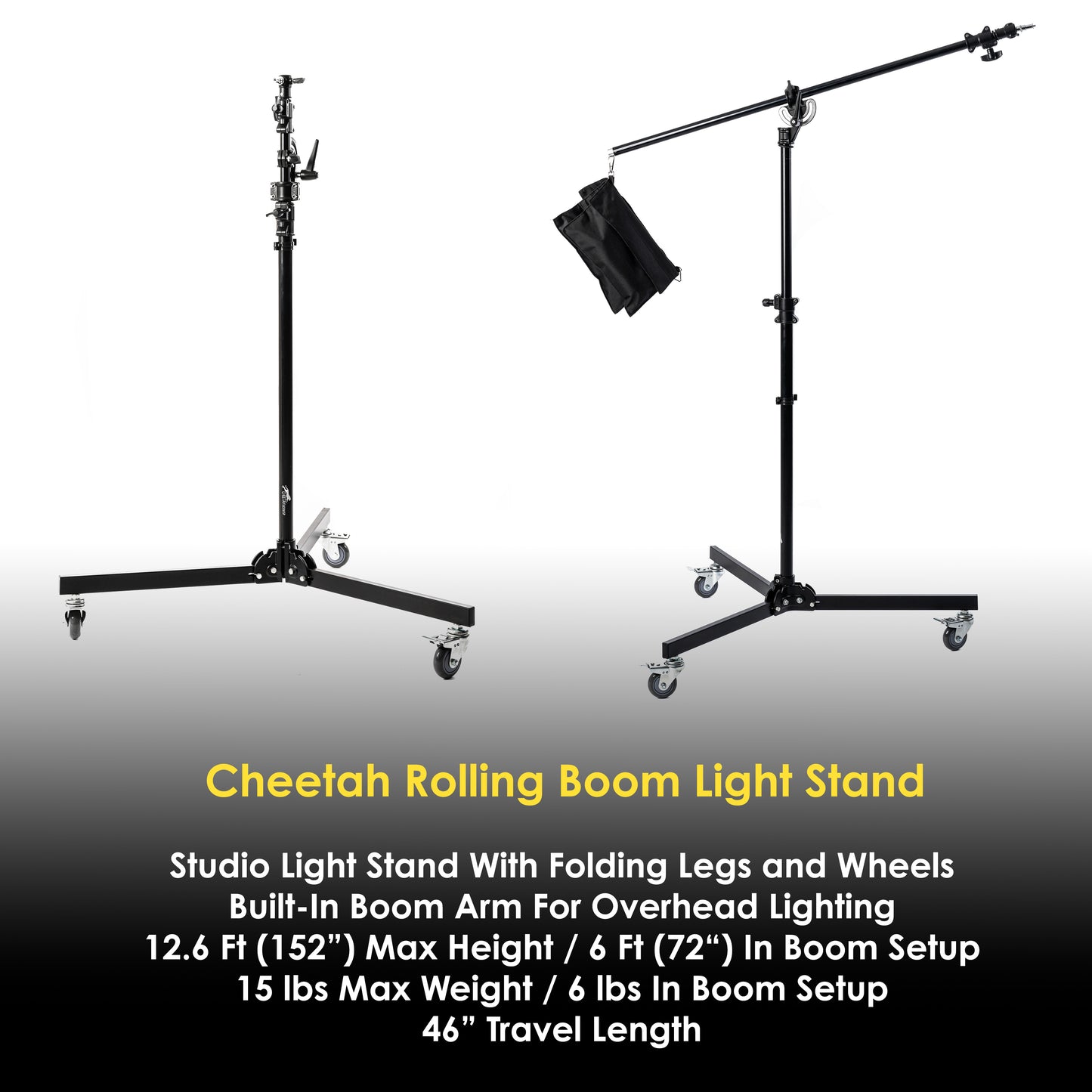 Rolling Boom Light Stand