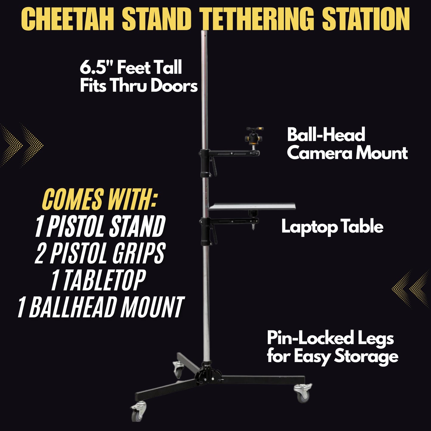 Pistol Stand Mobile Tethering Station