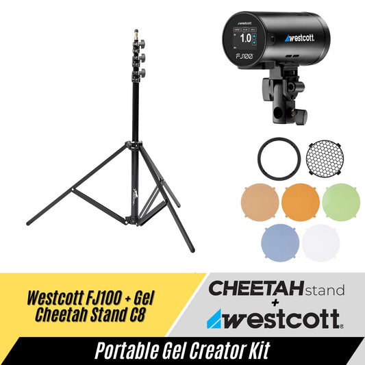 Westcott FJ100 + Gels + Cheetah Stand C8