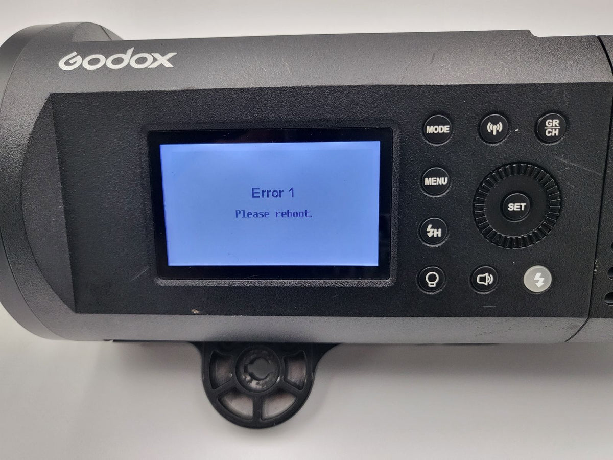 Rotec 600 Error Code Repair Godox AD600PRO: Drop / Water Damage or E1-E9 Errors – Cheetah Stand