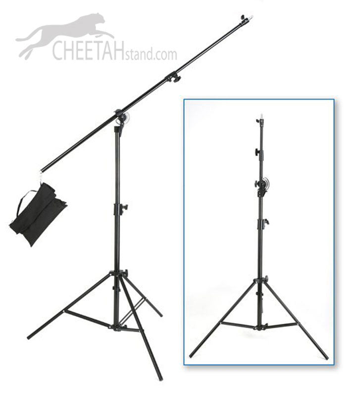  Cheetah Boom is 2-in-1 convertible light stand and boom stand.