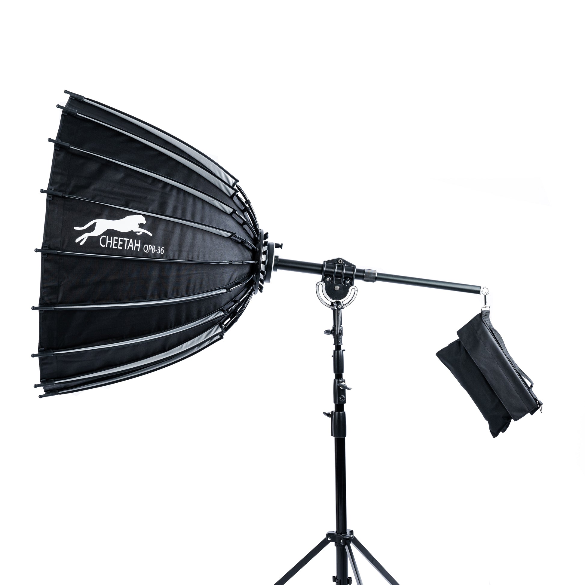 QPB-36 Softbox with Focusing System – Cheetah Stand