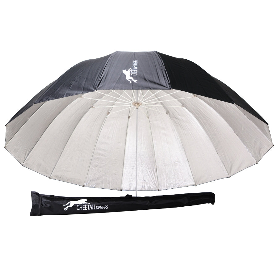 Cheetahstand DP-65PS Pebble Silver Umbrella With Bag
