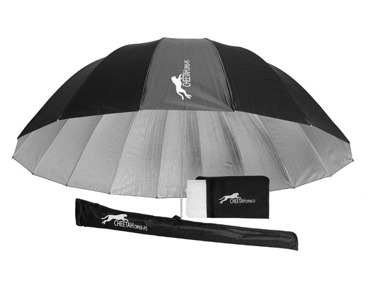 Cheetahstand DP-65PS Pebble Silver Umbrella with White Diffuser