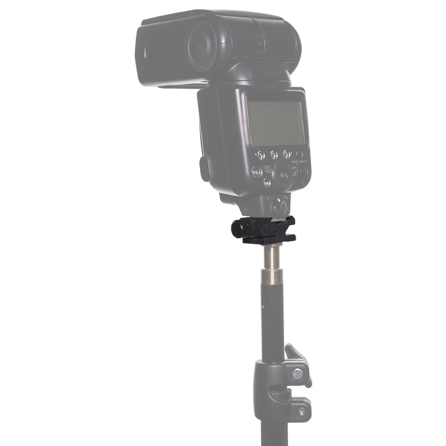 Side Lock Cold Shoe Mounted on Lightstand